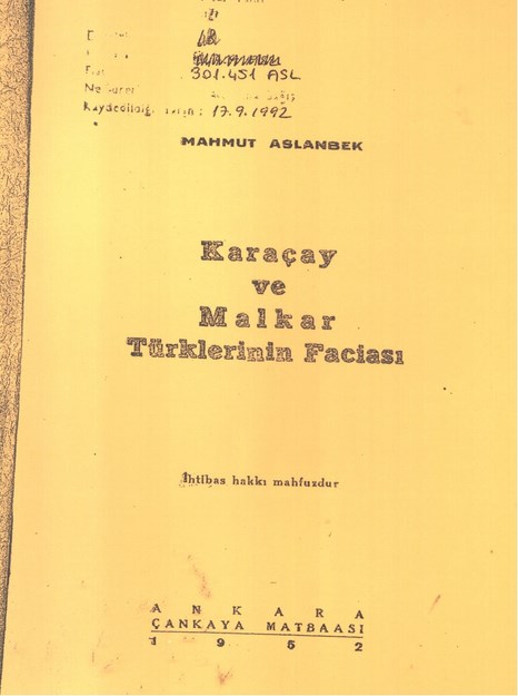 Karaçay Ve Malkar Türklerinin Faciası