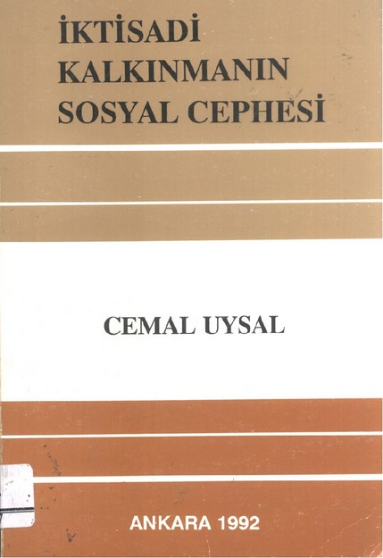 İktisadi Kalkınmanın Sosyal Cephesi
