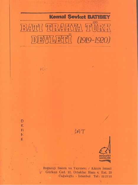 Batı Trakya Türk Devleti ( 1919-1920)