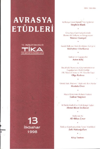 Avrasya Etüdleri Sayı-13