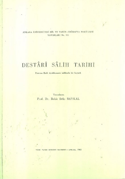 Destari Salih Tarihi