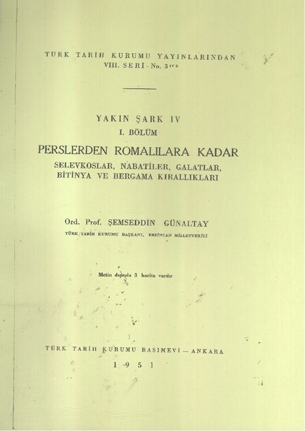 Perslerden Romalılara Kadar Selevkoslar , Nabatiler , Galatlar , Bitinya Ve Bergama Kırallıkları