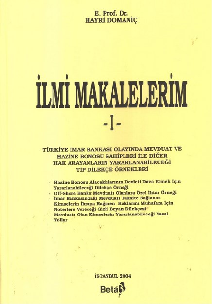 İlmi Makalelerim - 1