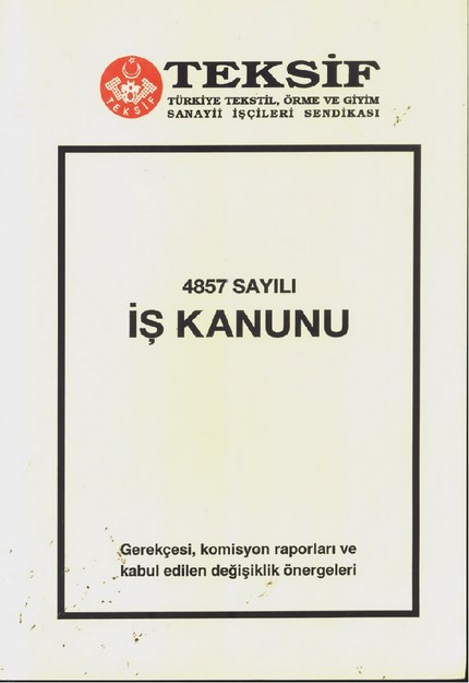 4857 Sayılı İş Kanunu