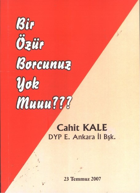 Bir Özür Borcunuz Yok Mu ?