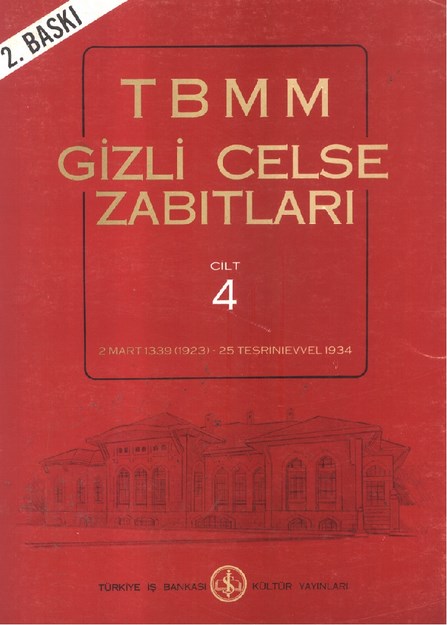 TBMM Gizli Celse Zabıtları Cilt 4