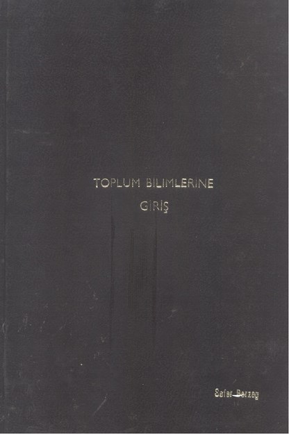 TOPLUM BİLİMLERİNE GİRİŞ