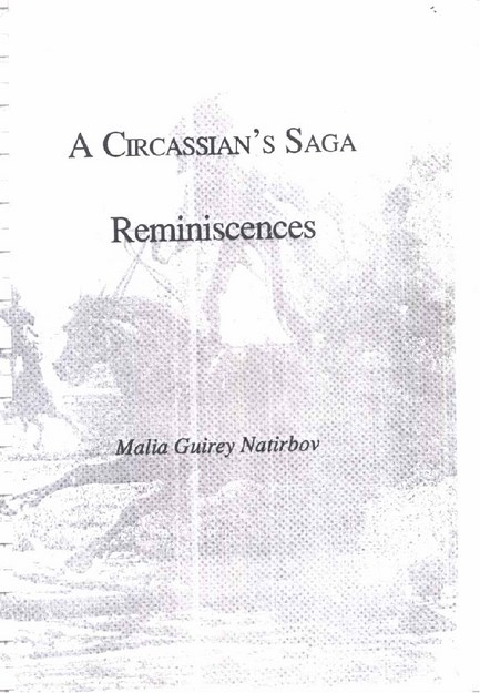 A Circassian's Saga Reminiscences