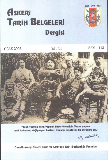 Askeri Tarih Belgeleri Dergisi Sayı-113