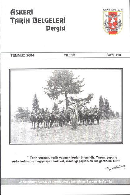 Askeri Tarih Belgeleri Dergisi Sayı-118