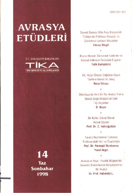Avrasya Etüdleri Sayı-14