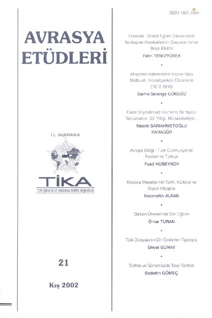 Avrasya Etüdleri Sayı-21