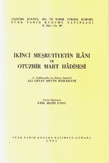 İkinci Meşrutiyet'in İlanı Ve Otuzbir Mart Hadisesi