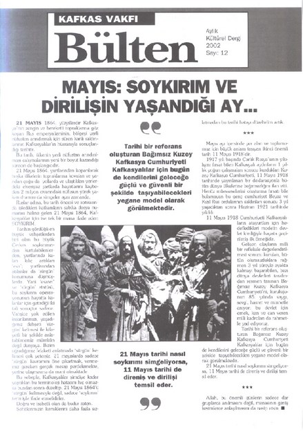 Kafkas Vakfı Bülten Sayı-12