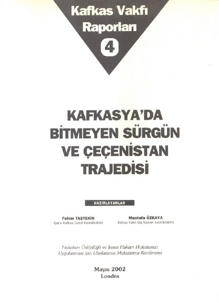 Kafkas Vakfı Raporları-4