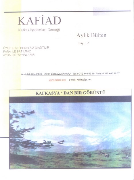 Kafiad Kafkas İşadamları Derneği Sayı-2