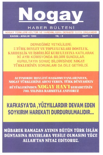 NOGAY HABER BÜLTENİ