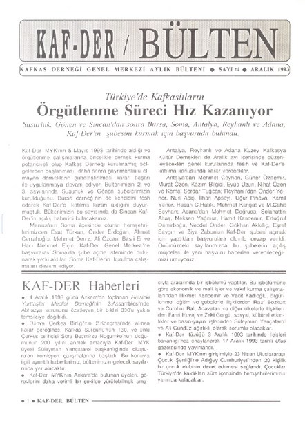 Kaf-Der Bülten Sayı-4