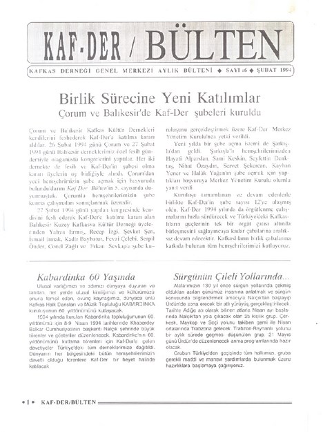 Kaf-Der Bülten Sayı-6