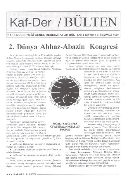 Kaf-Der Bülten Sayı-11