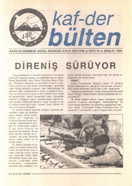 Kaf-Der Bülten Sayı-16
