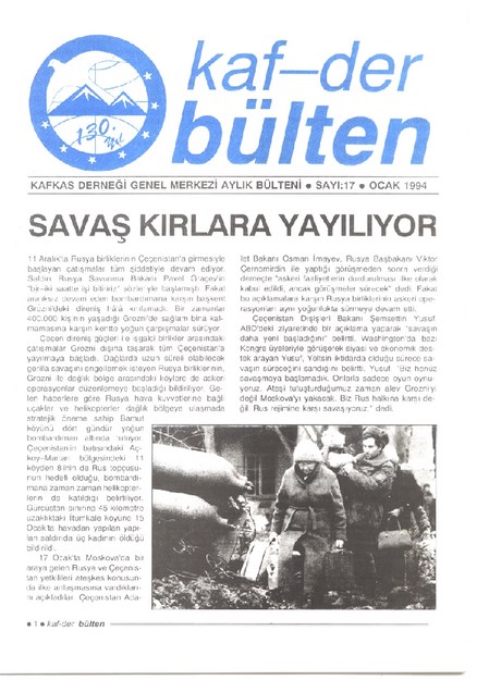 Kaf-Der Bülten Sayı-17