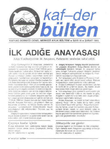 Kaf-Der Bülten Sayı-18