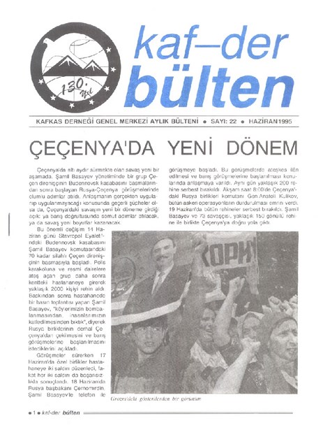 Kaf-Der Bülten Sayı-22