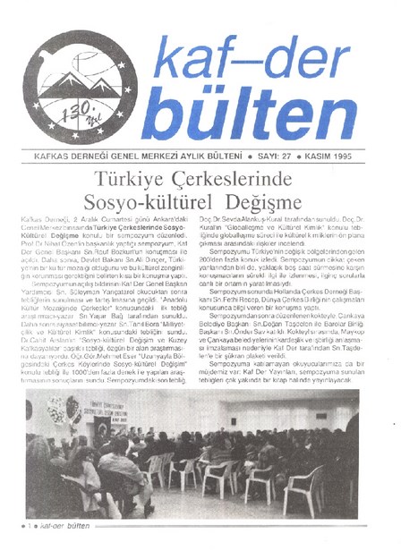 Kaf-Der Bülten Sayı-27