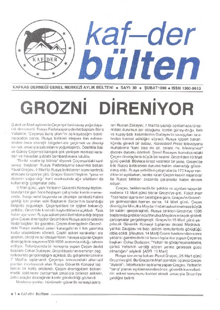 Kaf-Der Bülten Sayı-30
