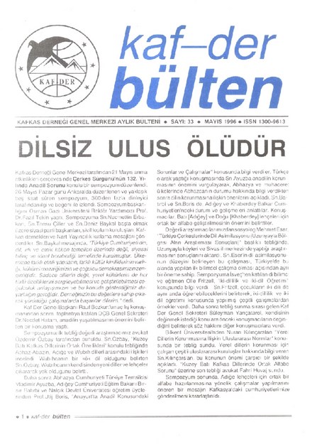 Kaf-Der Bülten Sayı-33