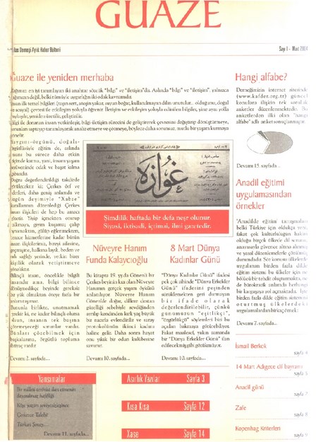 Ğuaze Dergisi Sayı-1