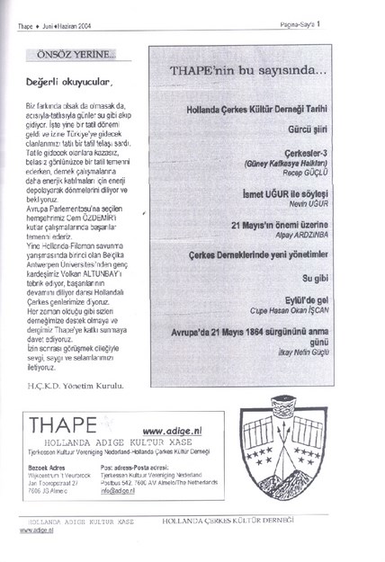 THAPE-HAZİRAN-2004