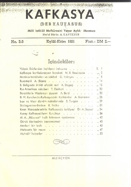 Kafkasya (Der Krakaus) Sayı-2-3