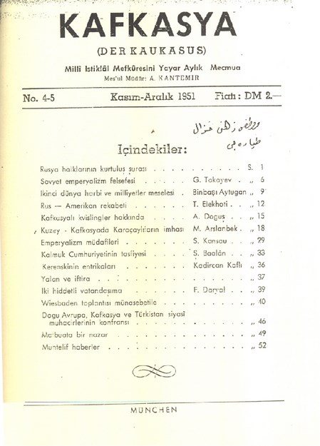 Kafkasya (Der Krakaus) Sayı-4-5