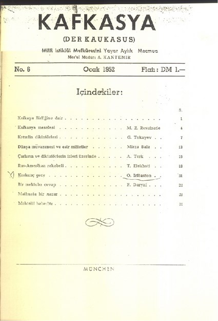 Kafkasya (Der Krakaus) Sayı-6