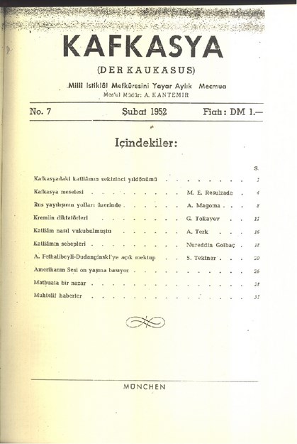 Kafkasya (Der Krakaus) Sayı-7