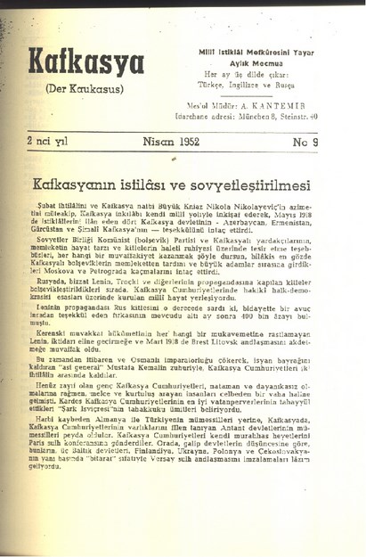 Kafkasya (Der Krakaus) Sayı-9