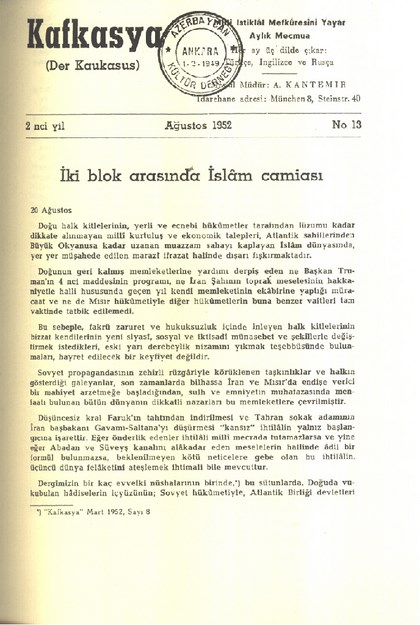 Kafkasya (Der Krakaus) Sayı-13