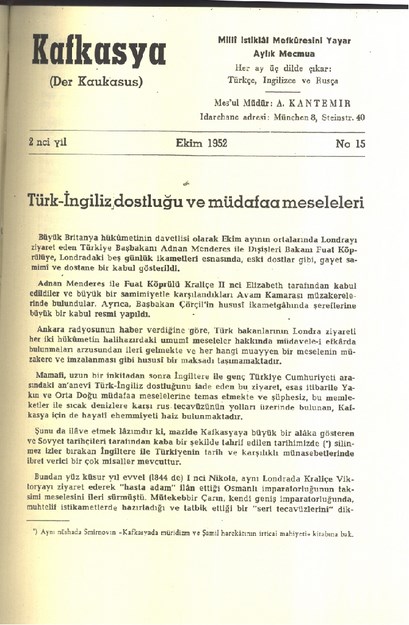 Kafkasya (Der Krakaus) Sayı-15