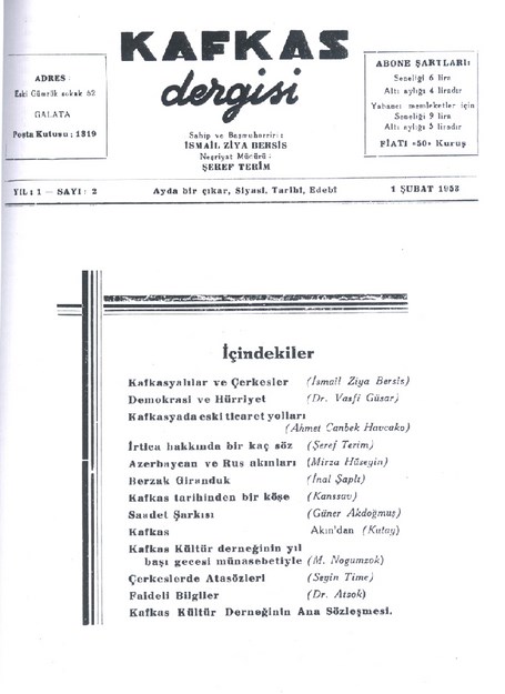 Kafkas Dergisi Sayı-2