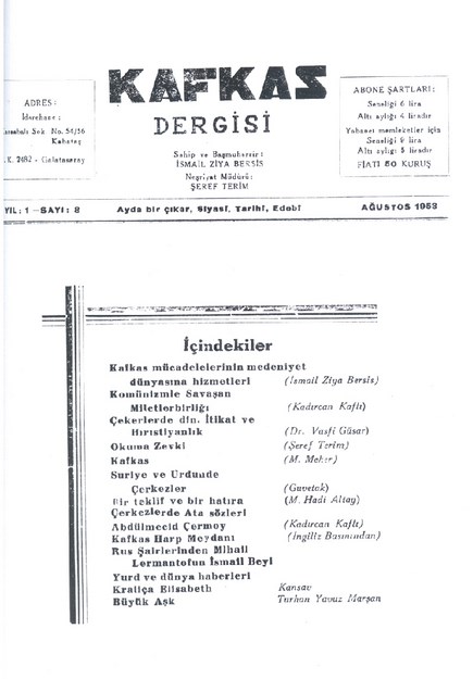 Kafkas Dergisi Sayı-8