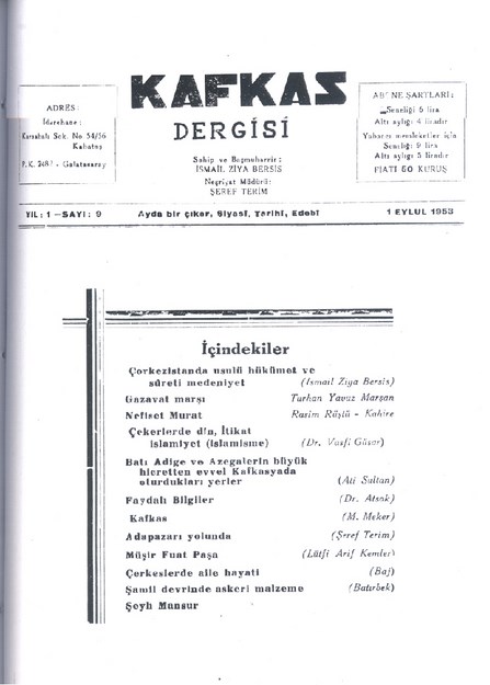 Kafkas Dergisi Sayı-9
