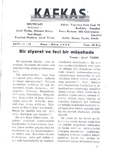 KAFKAS  MECMUASI