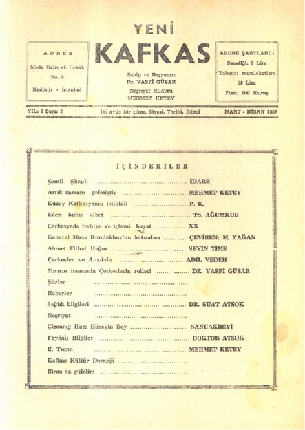 Yeni Kafkas Sayı-2