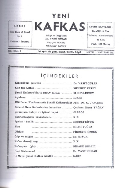 Yeni Kafkas Sayı-3