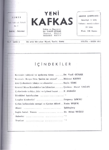 Yeni Kafkas Sayı-5