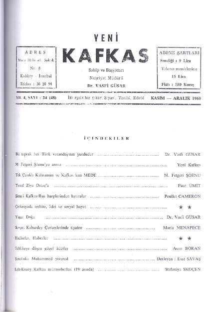 Yeni Kafkas Sayı-24