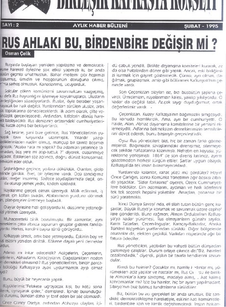 Birleşik Kafkasya Konseyi Sayı-2