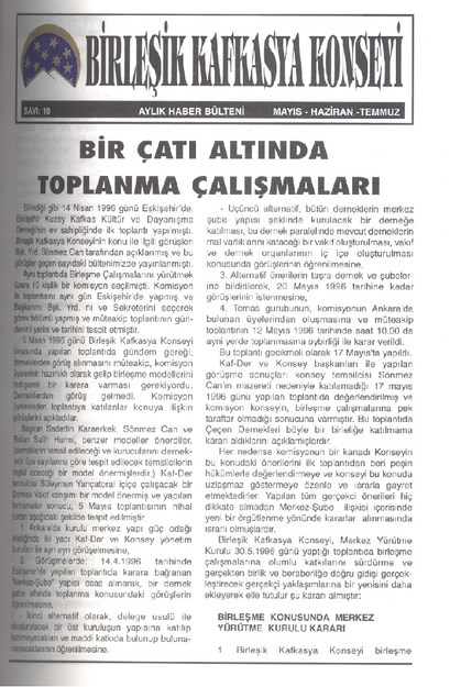 Birleşik Kafkasya Konseyi Sayı-10